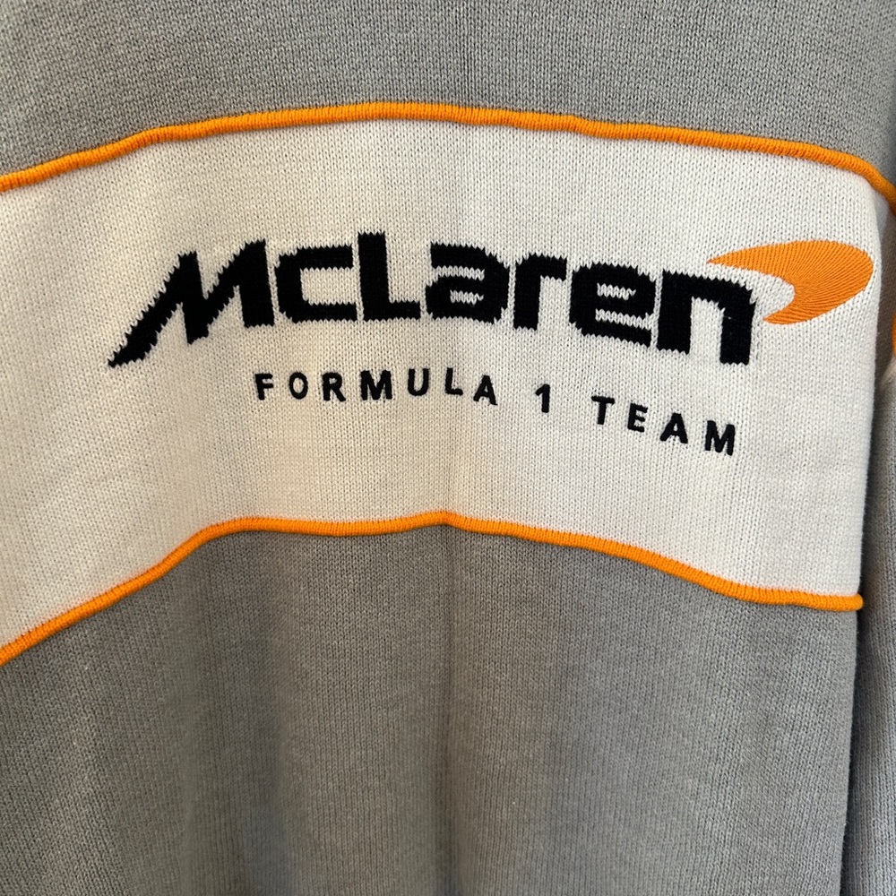 McLaren Gray and Orange Crewneck Sweater - Picture 3 of 7
